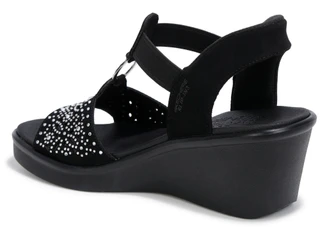 Thumbnail 2: Skechers Women's Embellished Hands Free Slip-in Wedge Sandals 