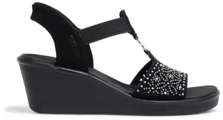 Thumbnail 3: Skechers Women's Embellished Hands Free Slip-in Wedge Sandals 