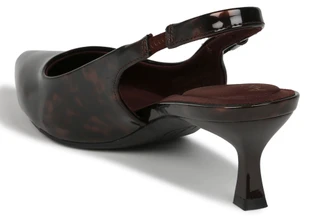 Thumbnail 2: ANNE KLEIN Women's Sling Back Kitten Tortoise Print Heels  