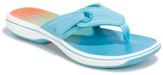 Thumbnail 1: Clarks Women's Breeze Reyna Casual Thong Sandals  