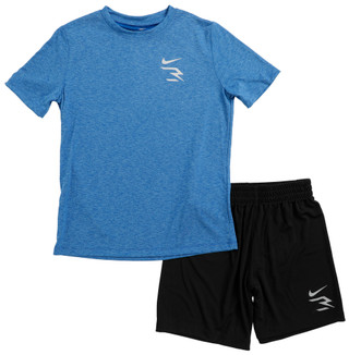 Thumbnail 1: 3 Brand  2 Pc Boys Short Sleeve Shorts Set  