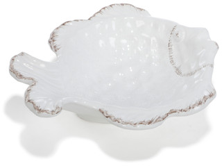 Thumbnail 1: Home Essentials 10 OZ Ivory Blow Fish Server Bowl  