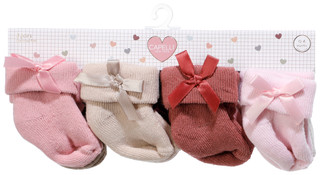 Thumbnail 1: Capelli Baby Girl's 8 Pk Bow Fold Over Socks 