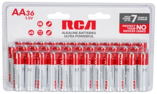 Thumbnail 1: RCA 36 Pk Ultra Powerful AA Alkaline Batteries  