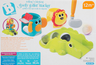 Thumbnail 2: B Kids Baby Rolling 'n Blinking Goofy Golfer Stacker Playset 