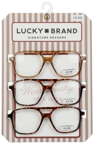 Thumbnail 1: Lucky Brand Women's 3 Pk Signature Reading Glasses 