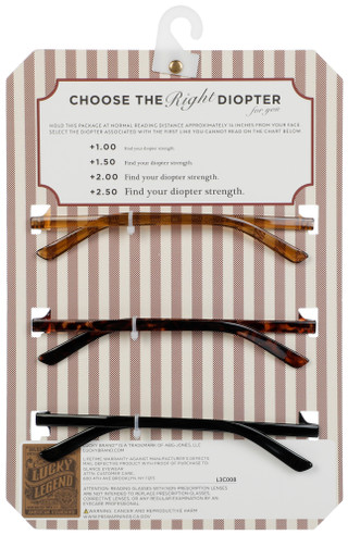 Thumbnail 2: Lucky Brand Women's 3 Pk Signature Reading Glasses 