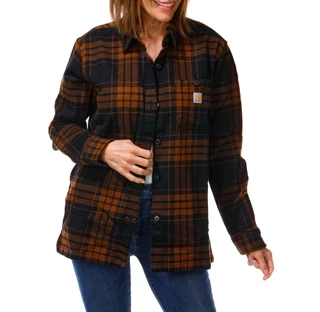 Thumbnail 1: Carhartt Women's Long Sleeve Button Front Loose Fit Shirt 