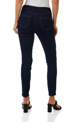 Thumbnail 2: 1822 Denim Women's Silk Denim Ankle Skinny Jeans 