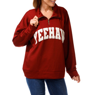 Thumbnail 1: Anneliese Women's Yee Haw Quarter Zip Top 