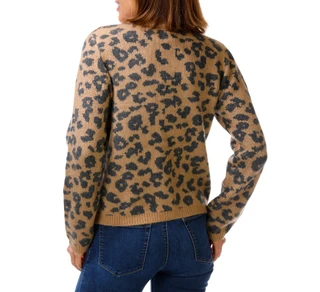 Thumbnail 2: Dear John Women's Leopard Print Knit Cardigan 