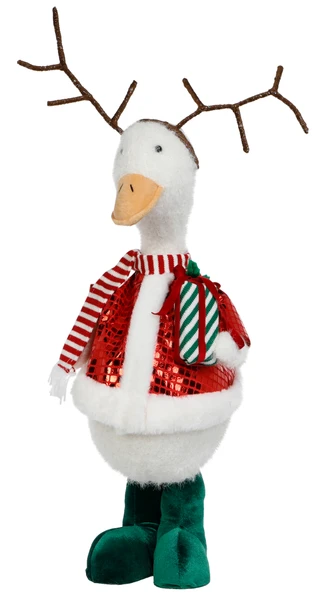 Thumbnail 1: Magical Season 24 in Christmas Goose Reindeer Figurine   