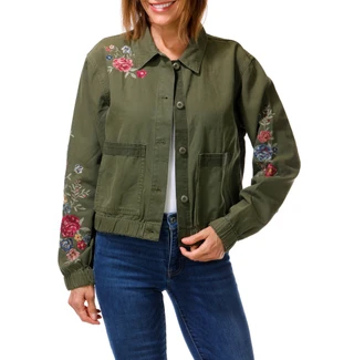 Thumbnail 1: Driftwood Women's Embroidered Button Down Coat 