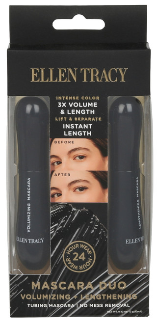 Thumbnail 1: Ellen Tracy 2 Pk Volumizing & Lengthening Mascara Set  