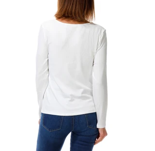 Thumbnail 2: Cyrus Women's Ribbed Long Sleeve Scoop Neck Top 