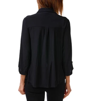 Thumbnail 2: PerSeption Concept Women's 3/4 Roll Sleeve Button Up Top   