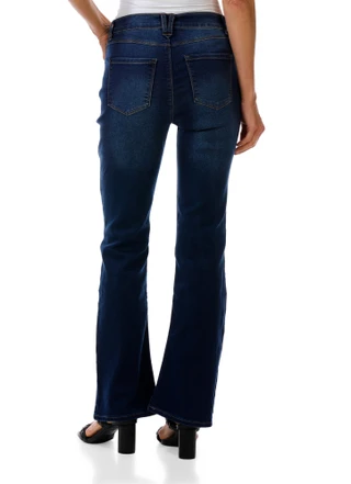 Thumbnail 2: Curve Appeal Women's High-Rise Flare Jeans 