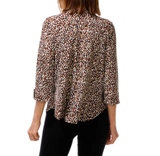 Thumbnail 2: Good Days Only Women's 3/4 Sleeve Button Front V-Neck Top 