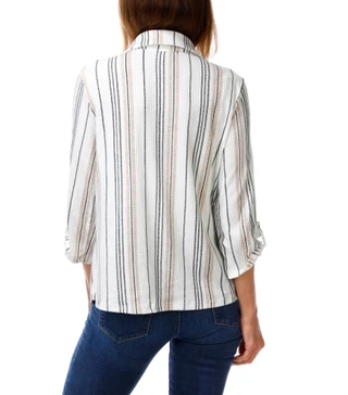 Thumbnail 2: Cure Women's Stripe Button Up Top  