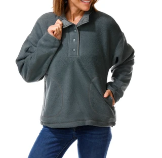 Thumbnail 1: Recreation by Thread & Supply Women's Sherpa Quarter Snap Pullover  