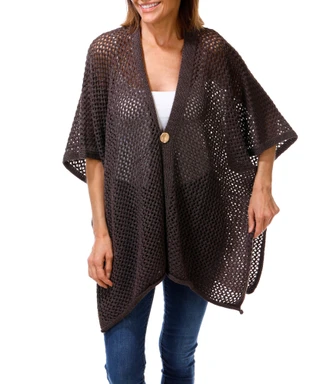 Thumbnail 1: Vince Camuto Women's Crochet Knit Kimono Cardigan 