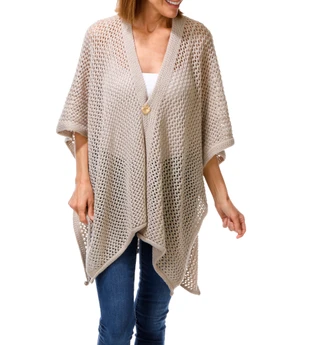 Thumbnail 1: Vince Camuto Women's Crochet Knit Kimono Cardigan 