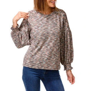 Thumbnail 1: Zac & Rachel Women's Puff Sleeve Top 