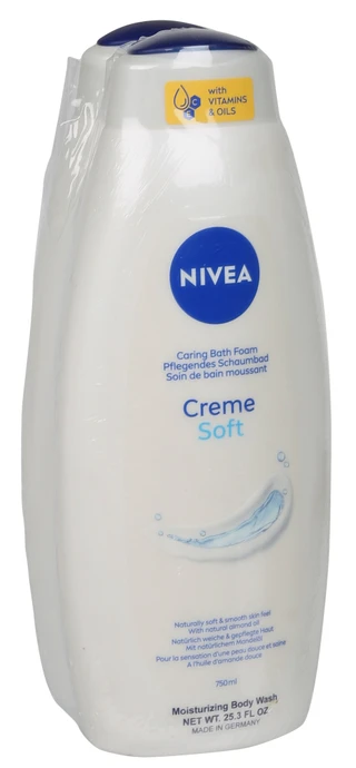 Thumbnail 1: Nivea 2 Pk Creme Soft Foam Body Wash 