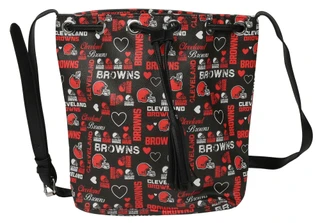 Thumbnail 1: Foco Cleveland Browns Logo Print Crossbody Bag 