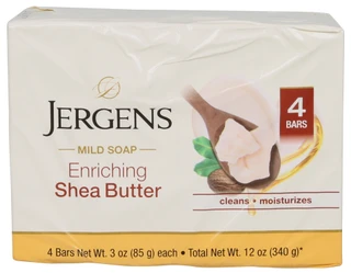Thumbnail 1: JERGENS 4 Pk Shea Butter Bar Soaps 
