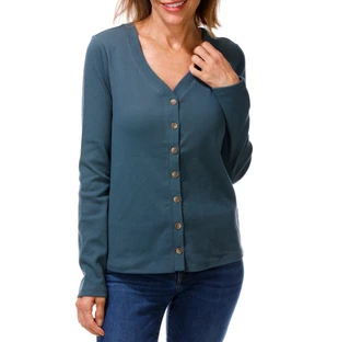 Thumbnail 1: Thread & Supply Women's V Neck Button Front Knit Cardigan  