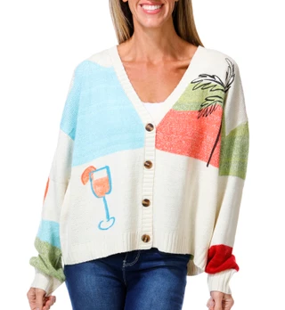 Thumbnail 1: Taelynn Women's Button Front Sweater 