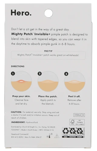 Thumbnail 2: HERO 39 Pk Mighty Invisible Pimple Patches 