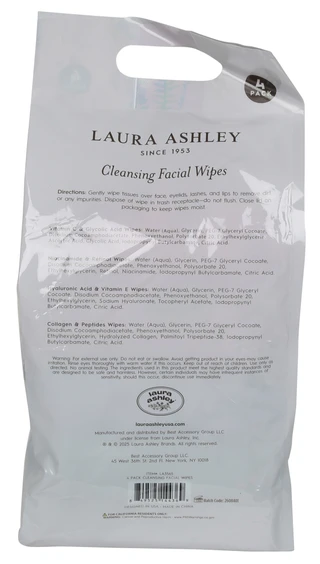 Thumbnail 2: Laura Ashley 4 Pk Cleansing Facial Wipes  