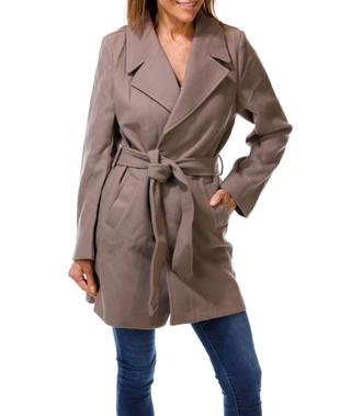 Thumbnail 1: love tree Juniors 2 Pocket Belted Felt Coat  