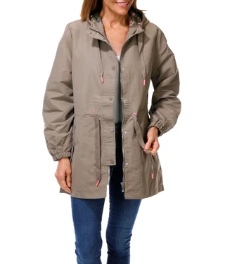 Thumbnail 1: Nicole Miller Women's Button Down Zippered Jacket w/ Hood 