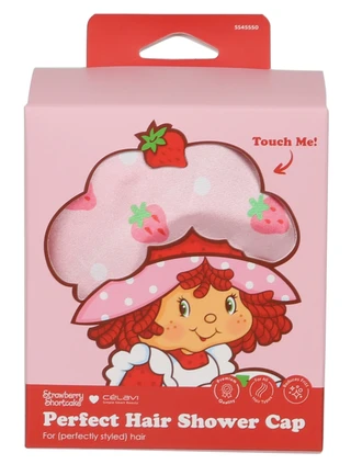Thumbnail 1: CELAVI Strawberry Shortcake Perfect Hair Shower Cap 