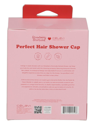 Thumbnail 2: CELAVI Strawberry Shortcake Perfect Hair Shower Cap 