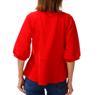 Thumbnail 2: Cupio Women's 3/4 Sleeve Peplum Top  