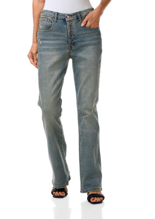 Thumbnail 1: Oliver Logan Women's Mid-Rise Relaxed Bootcut Jeans 