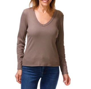 Thumbnail 1: Cyrus Women's Long Sleeve  V-Neck Top  