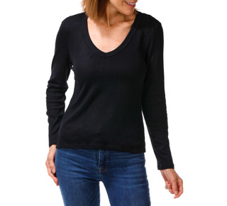 Thumbnail 1: Cyrus Women's Long Sleeve  V-Neck Top  