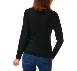 Thumbnail 2: Cyrus Women's Long Sleeve  V-Neck Top  