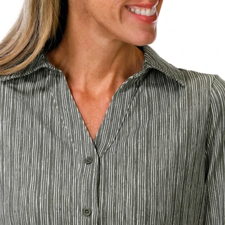 Thumbnail 2: Adrianna Papell Women's Long Sleeve Button Front Top 
