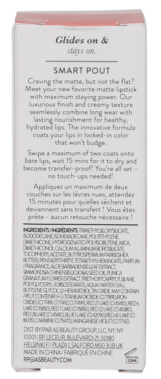 Thumbnail 2: LAURA GELLER Smart Pout Matte & Moisturizing Transfer-Proof Lipstick 