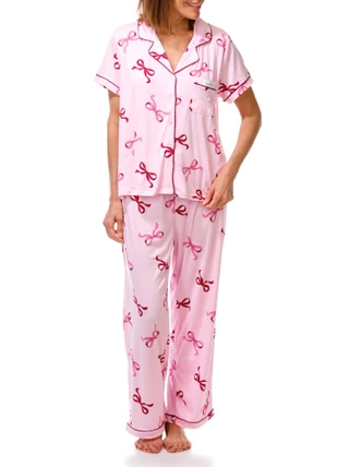 Thumbnail 1: Madden Girl Juniors 2 Pc Pajama Shirt and Pants Set 
