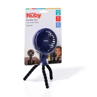 Thumbnail 1: Nuby 3 Speed USB Stroller Fan with Flexible Tripod 