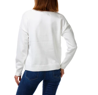 Thumbnail 2: RAE DUNN Women's Holiday Cocktail Graphic Crew Neck Sweater  