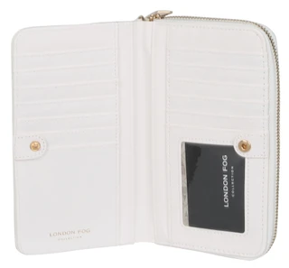 Thumbnail 2: London Fog Pebble Single Zip Aroudn Wallet 