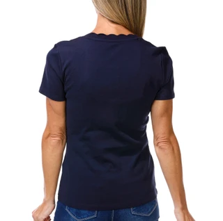Thumbnail 2: Nautica Women's Short Sleeve Scalloped Neck Top 
